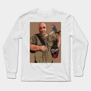 Axe Wielding Zombie Slayer Long Sleeve T-Shirt